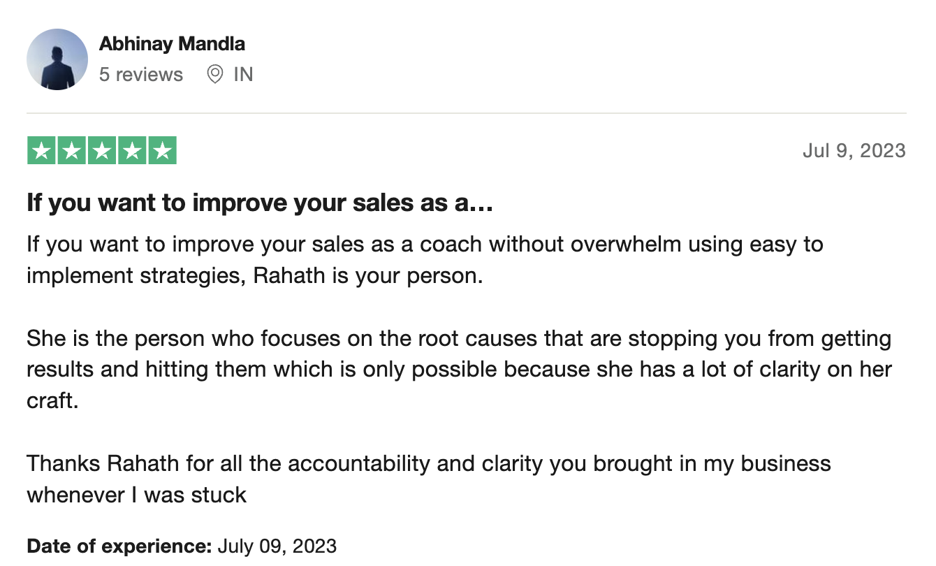 Review from Abhinay Mandla